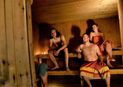 entspannen in der Sauna